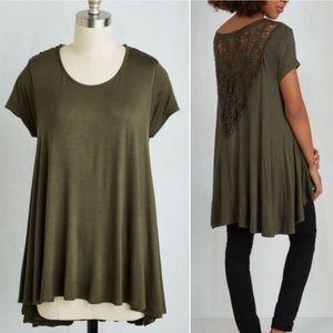 MODCLOTH Ezra 'Verve to the Wise' Hi Lo Tunic Sz S